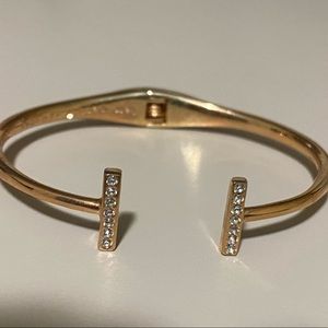 Kate Spade rose gold hinged cuff